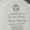 Atacado Transfronteiriço de Cartões de Convite de Casamento/Cartões de Votos/Cartões de Agradecimento de Algodão Colorido de Formato Especial com Estampa Embossada/Relevo