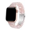 Correa de Reloj de Resina Transparente y Colorida Adecuada para Apple Watch 10 S11 Huawei Fit5 Xiaomi Pulsera de Tres Perlas Imitación Cerámica