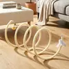 Túnel para Gatos com Varinha de Brinquedo, Brinquedo Túnel para Filhotes, Túnel Arco-Íris Brinquedo de Autoentretenimento que Consome Energia