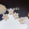Nuevo Pasador de Flor Doble Cara para Niñas, Estilo Coreano Dulce Pasador de Flor de Aleación para Padres e Hijos, Pequeño Pasador Accesorio para el Cabello