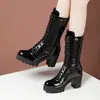 Botas de Plataforma com Cunha Impermeáveis para Liquidação para Mulheres, Meia-Idade e Idosos, Versáteis para Outono e Inverno, Tamanhos Grandes, Botas Estilo Martin, Liquidação de Saco da Sorte Feminino