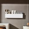 Cesta Colgante para Puerta de Gabinete de Cocina Bolsa de Basura Interior Plástico de Cocina Estante de Almacenamiento sin Perforaciones Caja de Almacenamiento Montada en la Pared del Gabinete