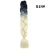 Fibra Sintética Trenzas Grandes de Colores Trenza Jumbo Negra Africana Trenzas Sueltas Grandes Color Degradado Trenzas Gruesas Grandes Rastas en Stock