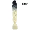 Trenza Jumbo Africana de Colores, Trenzas Sueltas Grandes, Rastas de Color Degradado, Procesamiento Personalizado