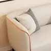 Sofá de sala, apartamento pequeno, couro de pata de gato, assento duplo ou triplo, adequado para imóveis de aluguel, quarto minimalista, loja de roupas, área de lounge, sofá pequeno