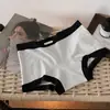 Ropa interior de algodón Xinjiang Clase A para mujer, de colores bloc, cintura media-alta, algodón antibacteriano 10A, bóxers para niñas