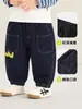 Ropa infantil Kaka Panda, pantalones de mezclilla de otoño para niñas, pantalones de otoño para niños, pantalones largos de primavera/otoño para bebés y niños pequeños, estilo moderno