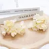 Flor Simulada Borda Queimada Cabeça de Hortênsia Acessórios Feitos à Mão DIY Decoração de Casa Acessórios para Headwear de Casamento Combinação Hanfu