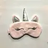 Nueva máscara de ojos plateada de unicornio para la esquina, felpa de dibujos animados, linda máscara de ojos para dormir, sombreado, máscara de ojos para siesta, venta al por mayor de fábrica
