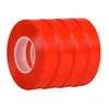 Película roja PET cinta de doble cara 0.2mm fuerte transparente alta temperatura impermeable placa de batería señal fija fábrica en stock