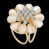 Hebilla para Bufanda de Seda con Diamantes Flash Hebilla para Cinturón de Ropa para Mujer Estilo Coreano Camelia Perla Sencilla Colocación Universal Hebilla Fija para Chal
