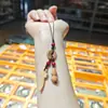 Novo chaveiro pingente de paz em madeira de pessegueiro estilo chinês, acessório cultural tradicional e criativo, amuleto de bênção portátil para pendrives, câmeras, mochilas e outros itens