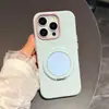 Funda de silicona suave color macarrón, adecuada para Apple 18 Pro Max, funda para iPhone 17 de cobertura total, a prueba de caídas, con soporte magnético