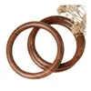 Madeira de Pêssego Velha Natural Nova Pulseira de Mão Simples Presente Pulseira Segura Pulseira de Madeira Anel de Mão Presente para Mãe Idosos Item Quente
