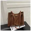 Bolsa Tote Retrô de Grande Capacidade Transfronteiriça 2026 Nova Moda Versátil Simples Casual Elegante Bolsa de Ombro/Axila para Mulheres