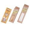 Palito de Palha Biodegradável Natural Descartável de Trigo Ecológico Embalagem Separada para Bebida Quente Palito Capilar para Mexer Café