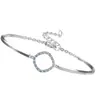 Pulsera de Trébol de Cuatro Hojas Chapada en Oro de 18 Quilates de Acero de Titanio, Simple, Nicho, Elegante, Pulsera de Alta Gama, Elegante, Lujo Accesible y Joyería Personalizada