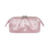 Mini Bolsa de Maquillaje Pu con Logo Personalizado, Bolsa de Concha Semicircular, Compacta y Portátil, Adecuada para Llevar Labial y Monedas al Salir
