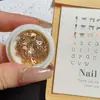Uñas postizas estilo Xiaohongshu para Navidad, lámina de cobre ultrafina, lazo, estrella explosiva, letra, lentejuela, con sensación de alta gama, accesorios de arte de uñas
