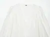Camisa Branca Feminina Casual Bordada Vazada Solta Estilo Europeu e Americano Verão 2026 5352