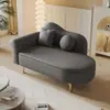 Salón de apartamento pequeño, sofá chaise longue de almacenamiento, sillón reclinable estilo europeo, dormitorio, mini tienda de ropa, área de descanso, individual, minimalista