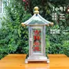 Lámpara de Aceite de Acero Inoxidable, Lámpara de Mantequilla, Pantalla a Prueba de Viento, Portavelas, Lámpara de Buda, Pieza Decorativa para Templo Budista y Sala de Oración
