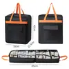 A nova bolsa de armazenamento de sapatos da Amazon é portátil, tem bolsos, é dobrável e possui compartimentos para armazenamento de sapatos em viagens ao ar livre.