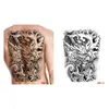Tatuaje Temporal de Hierbas para Mitad de Espalda Pegatina Dragón Geisha Chhao Yun Pegatina de Tatuaje para Espalda Pegatina de Tatuaje Semi-Permanente de Jugo para Espalda