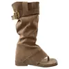 Nuevas Botas de Verano 2026, Sandalias de Tira, Botas Caídas de Moda Planas Tendencia que Aumentan la Altura, Botines