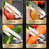 Pelador de frutas y verduras multiusos de acero inoxidable, rallador de cocina para botella Lin, abridor de botellas, cuchillo multifunción, pelador cortador