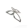 Presilha Borboleta Casual Vazada, Presilha Tubarão Grande de Metal, Simples Elegante, Presilha de Cabelo na Parte de Trás da Cabeça, Grampo
