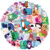 50 Pegatinas de Texto Amazon Cuaderno de Estudiante Teléfono Diario Papelería Pegatinas Transfronterizo