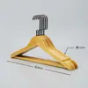 Percha de madera maciza con barra para hoteles, casas de huéspedes y tiendas de ropa, especializada para trajes y abrigos, percha ancha para hombros que no deja marcas