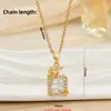 Collar para Mujer, Celebridad de Internet Lazo Microincrustado Circonita Botella de Perfume, Moda de Nicho Nuevo Diseño, Elegante Collar de Acero de Titanio