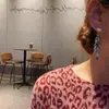 Nuevos Pendientes de Espiga de Trigo de Cristal de Petardo de Aguja Plateada Estilo Chino para Mujer, Pendientes Personalizados Estilo Étnico Retro, Pendientes de Nicho con Sentido del Diseño