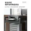 Gabinete de Almacenamiento para Impresora, Estante de Escritorio para Apartamento Pequeño, Estante de Almacenamiento Móvil de Pie, Soporte para Host de Computadora