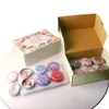 Caja de Regalo de 12 Piezas con Velas Aromáticas de Cera de Soja y Flores Secas, Regalo de Cumpleaños, Regalo Souvenir, Fragancia Floral, Incienso Aromático