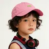 Gorra de Béisbol Delgada Infantil Sencilla con Letras Estilo Coreano, Gorra Transpirable de Secado Rápido para Protección Solar al Aire Libre en Verano para Niños y Niñas, Moderna