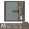 Caderno de negócios transfronteiriço personalizável com impressão de logotipo, fecho, alto valor estético, espessado, caderno de reunião de alta qualidade