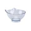 Tazón con Orejas de Gato, Protección Facial para Gatos, Inclinación de la Columna Cervical, Tazón para Gatos para Comer y Beber, Tazón Doble Transparente para Mascotas, Tazón de Comida para Gatos, Tazón de Plástico para Gatos