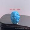 Porcelana alta magnesita segunda generación turquesa patrón retro cuentas de barril cuentas sueltas cuentas de cintura superior pulsera DIY 108 cuentas ventas directas