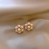 Brincos temperamento de alta qualidade para mulheres, design retrô de nicho, brincos de pérolas, rede vermelha, explosões, joias para orelha, atacado