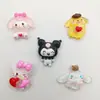 Transparente de dibujos animados con purpurina de hielo transparente Sanrio resina accesorios diy pegamento de crema funda de teléfono pegatina para vaso de agua material para tocado