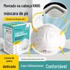 Uma máscara em forma de copo montada na cabeça anti-industrial poeira nariz de porco carvão ativado anti-formaldeído odor máscara com válvula