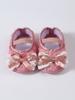 Zapatos para bebé recién nacido 0-1 año zapatos para bebé suela suave antideslizante zapatos para niño pequeño 5-9-11 meses zapatos de princesa con lazo de encaje