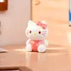 Dibujo Animado 3D de Pie Arcoíris Hello Kitty Accesorios DIY Creativos Lindos Adorables Mini Figura de Resina Figura de Caja Sorpresa
