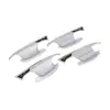 Piezas de modificación de muñeca de puerta 19A6L adecuadas para 23 Audi A6L puerta de cuchillo cubierta protectora de muñeca de puerta tazón de manija de puerta lentejuelas decorativas M