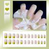 Usando peça de nail art vermelho da internet branco cor semitransparente corrente diamante blush florescendo nail art laço removível produto finalizado