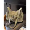 Bolsa Casual de Grande Capacidade para Mulheres 2026 Novo Modelo para Estudantes Universitários, Fashion para Aula, Deslocamento, Viagem, Bolsa Transversal Leve para Ombro
