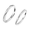 Anel de Amor Infinito S925 Sterling Prata Casal Anel Anel Live Mobius Par de Novo Nicho Simples Cabelo